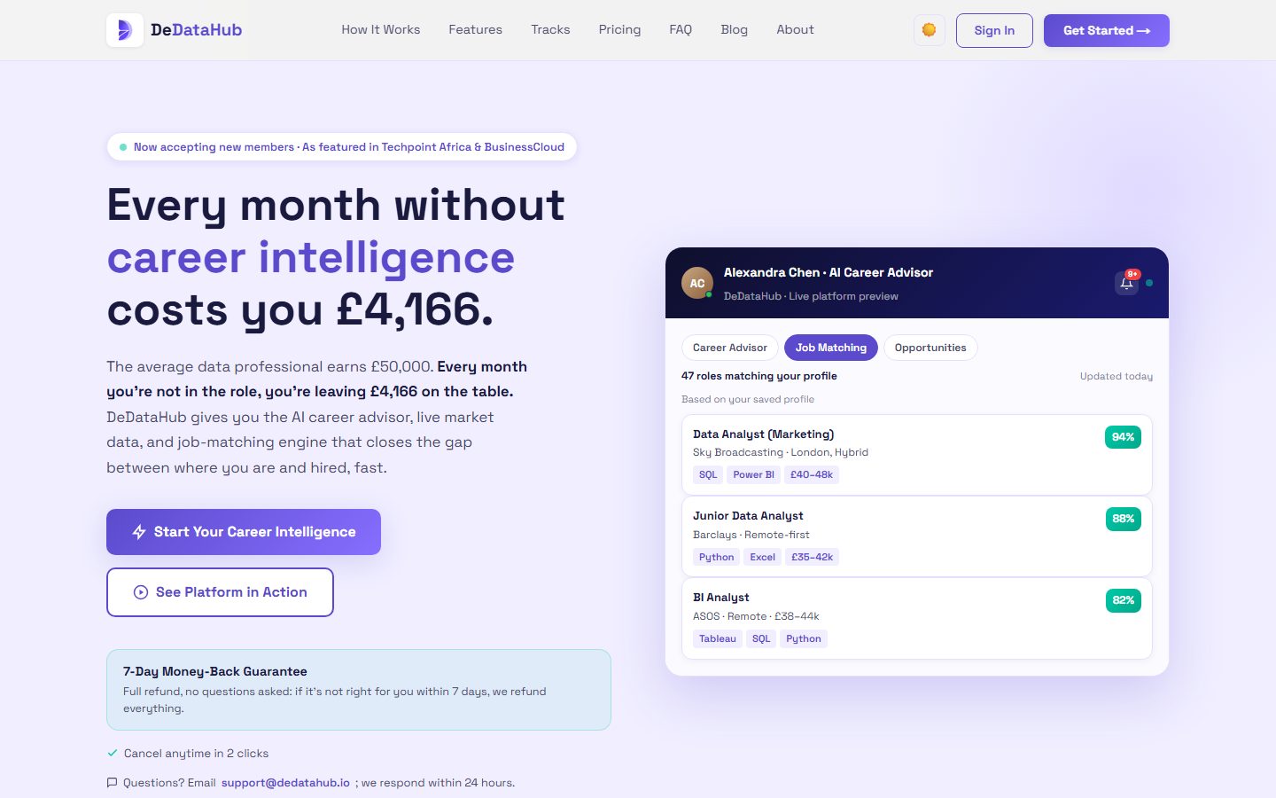 dedatahub.io homepage
